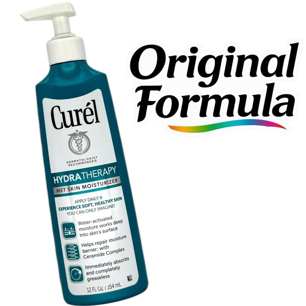 Curel Hydra Therapy Wet Skin Moisturizer Original Formula 12oz Ceramide Lotion